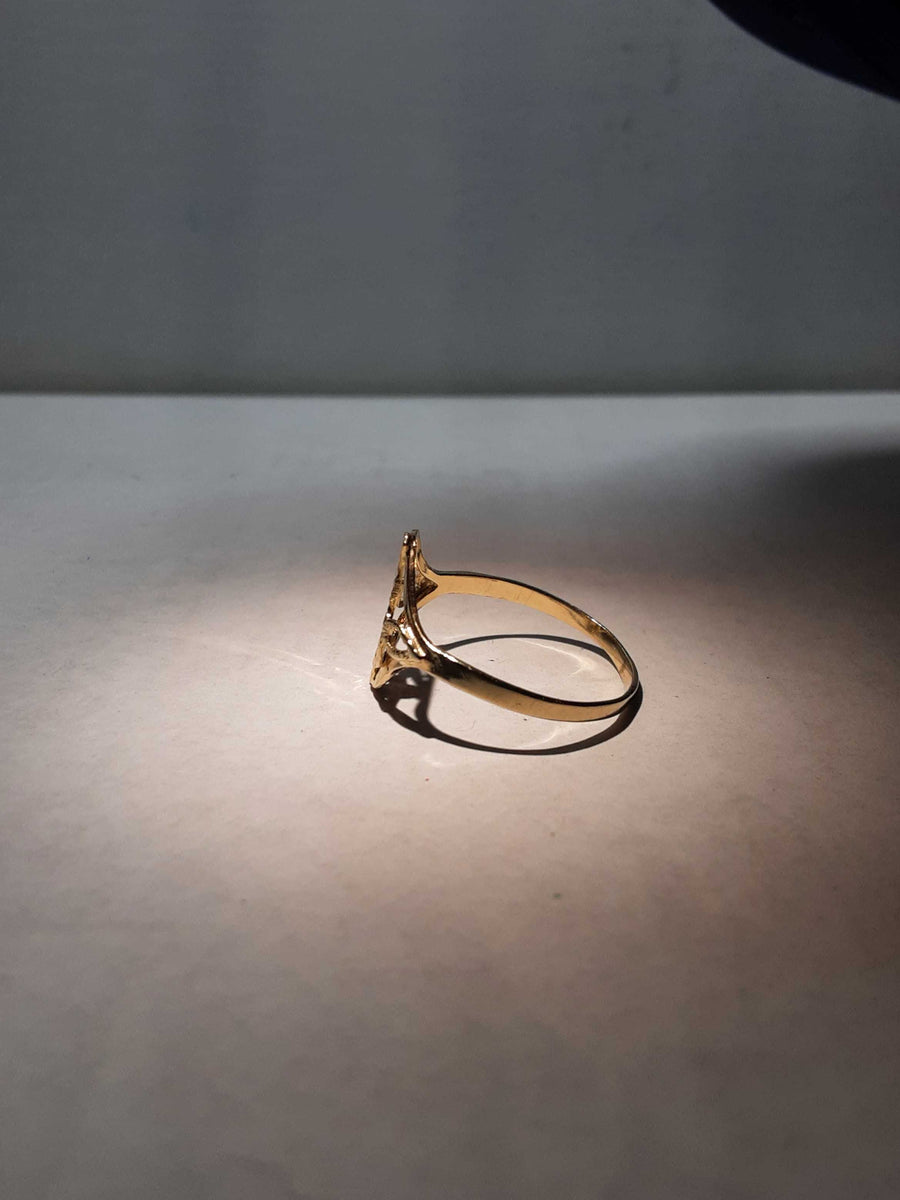 Women's Ring - Yellow Gold 10k (.417) 1.3 grams Size 10