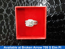Women's Ring - White Gold 14k (.585) 5.9 grams Size 20
