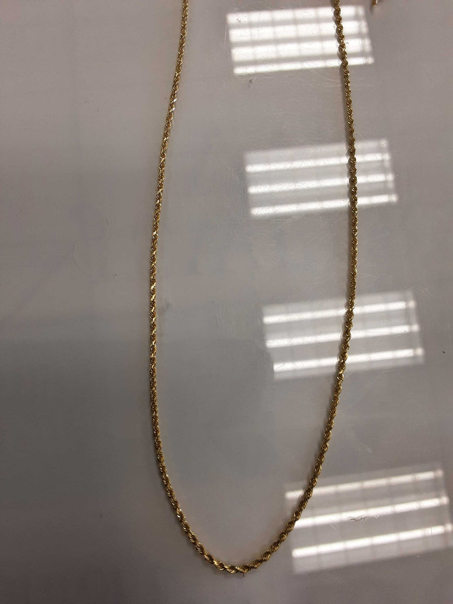 Rope Chain - Yellow Gold 18k (.750) 6.4 grams 16 inch