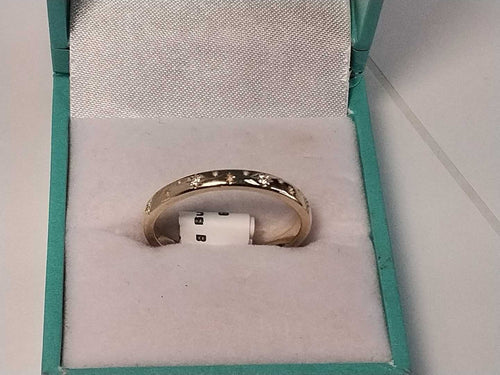 Ring - Wedding Band - Yellow Gold 10k (.417) 2.6 grams Size 9