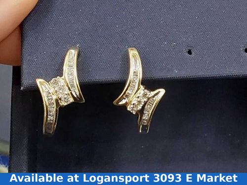 Earrings - Yellow Gold 10k (.417) 2.4 grams