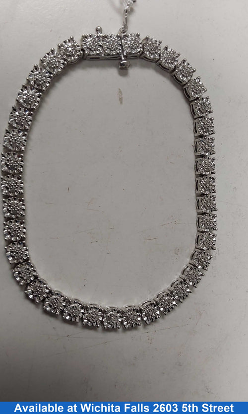 Tennis Bracelet - Silver 10.1 grams 7 inch