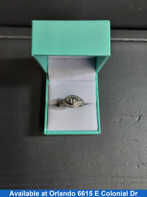 Women's Ring - White Gold 14k (.585) 7.8 grams Size 7