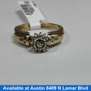 Ring - Engagement Set - Yellow Gold 10k (.417) 5 grams Size 9