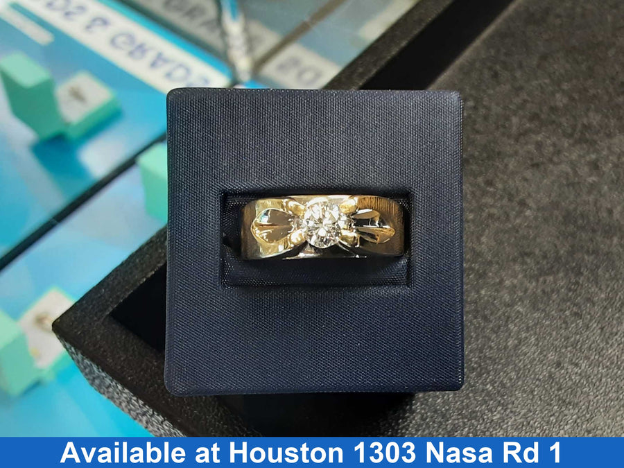 Men's Ring - Yellow Gold 14k (.585) 11.5 grams Size 10