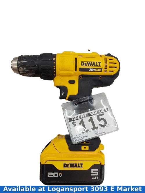 Dewalt Dcd771 Yellow Cordless Standard Drill