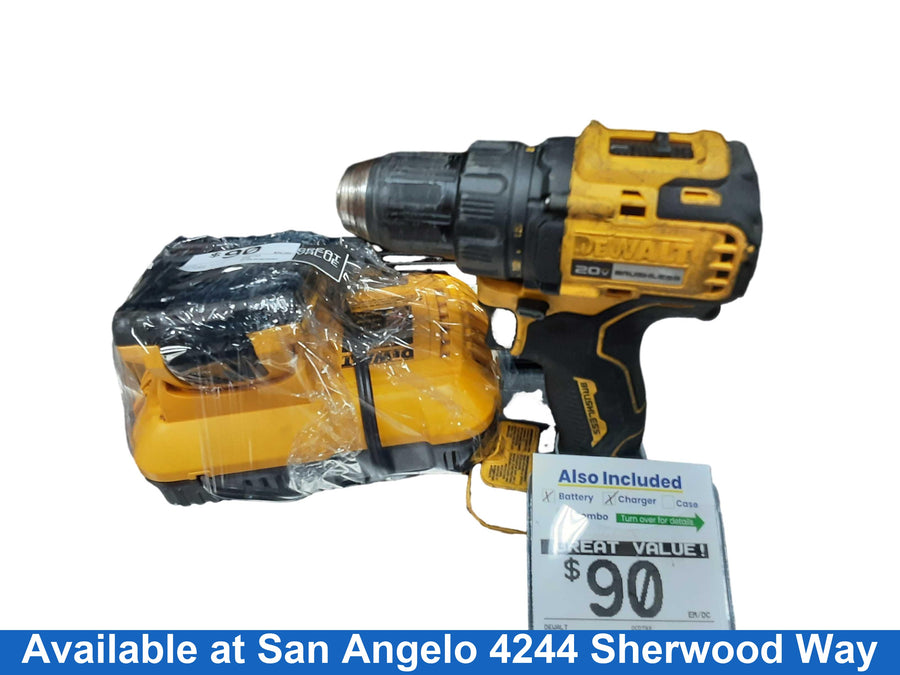 Dewalt Dcd793 Yellow Cordless Standard Drill