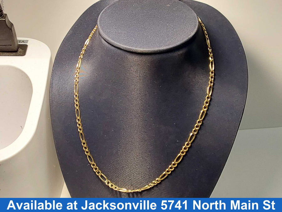 Figaro Chain - Yellow Gold 10k (.417) 6.3 grams 18 inch