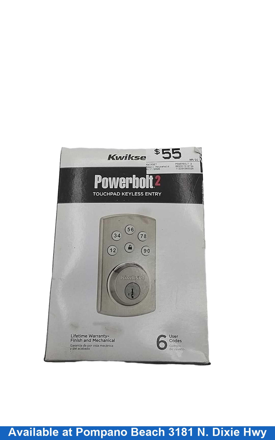 Kwikset Powerbolt 2 Silver Other Household Appliance