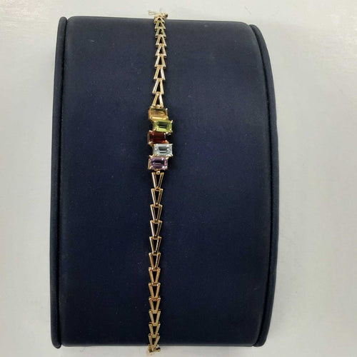 Tennis Bracelet - Yellow Gold 14k (.585) 4.4 grams 7 inch