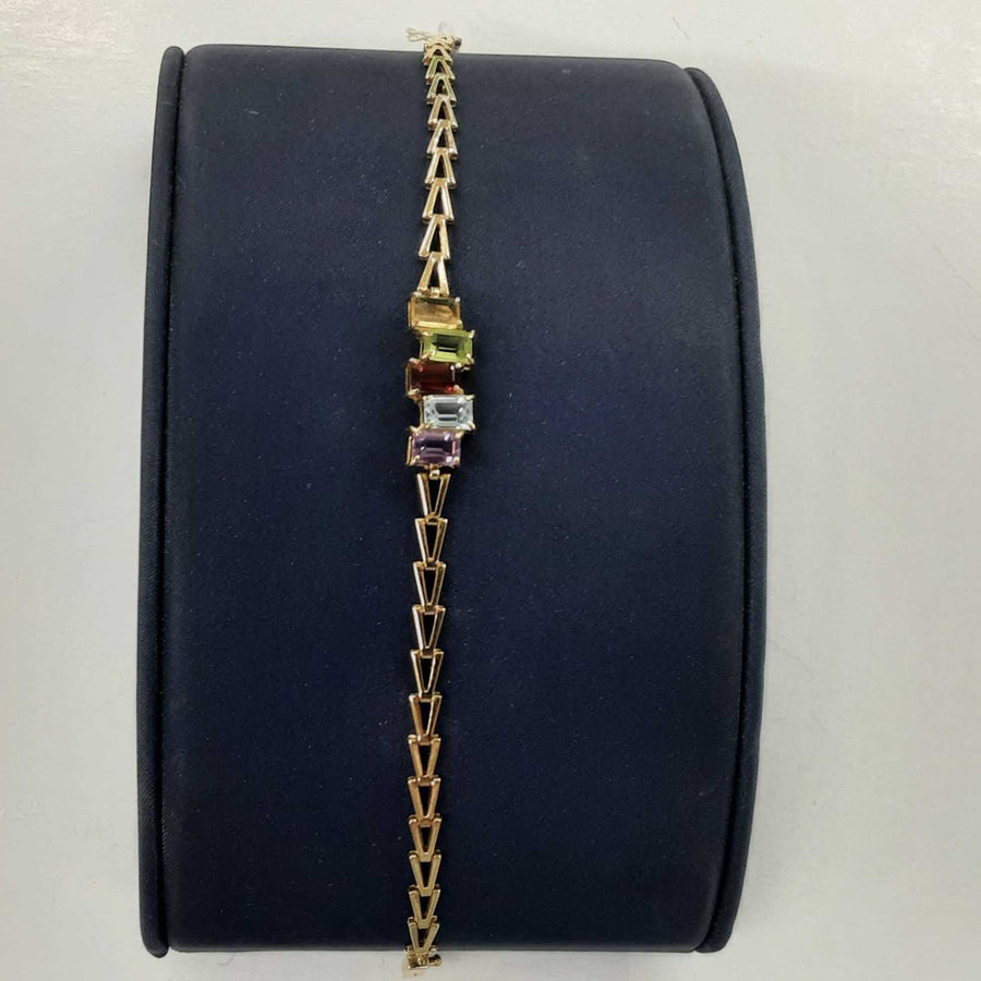 Tennis Bracelet - Yellow Gold 14k (.585) 4.4 grams 7 inch