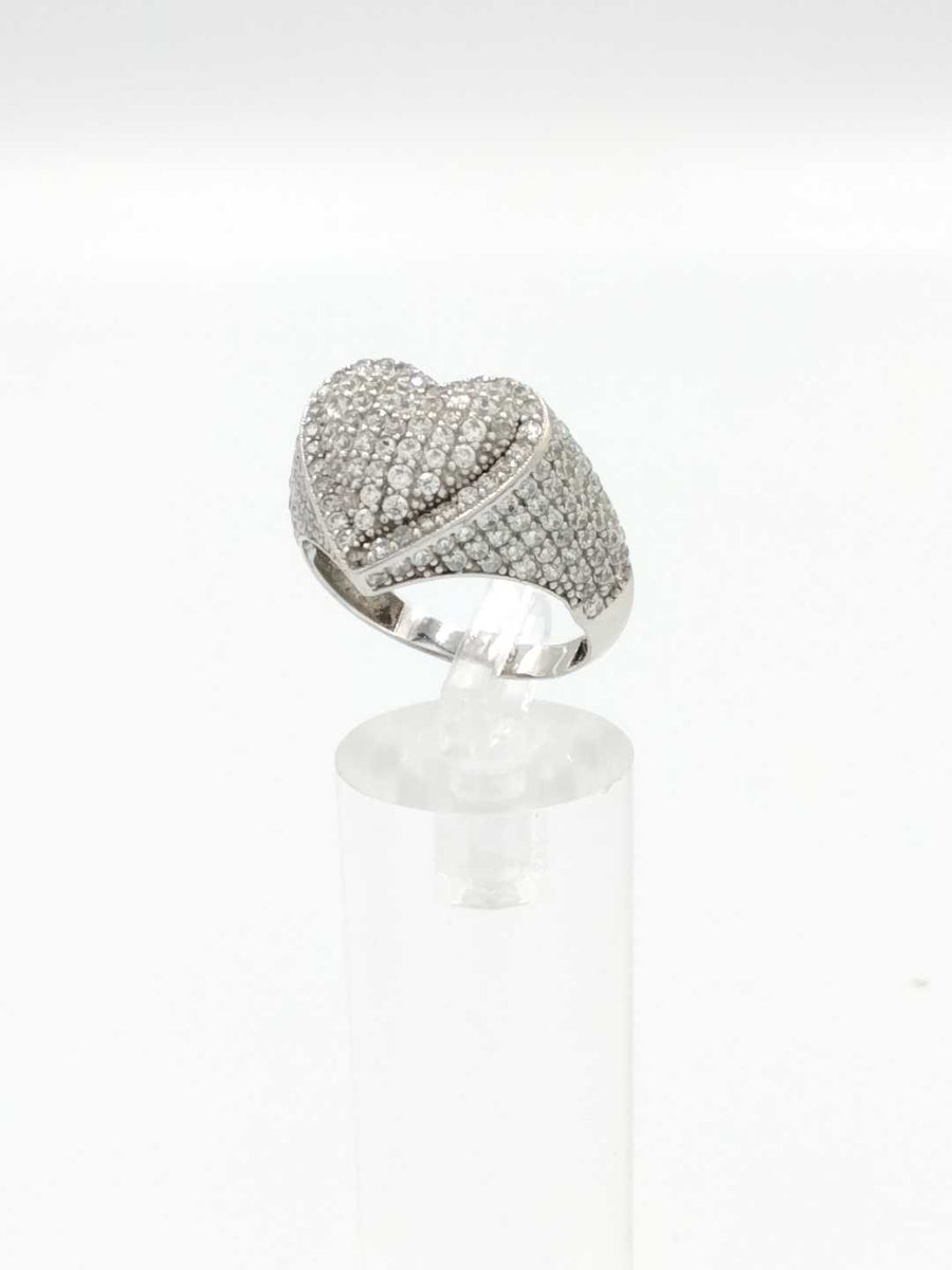 Women's Ring - White Gold 14k (.585) 5.2 grams Size 9.5