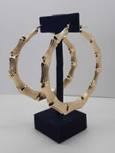 Bangle Earring Yellow Gold 10k (.417) 13.7 grams