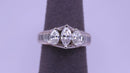 Women's Ring - White Gold 14k (.585) 6.3 grams Size 6.5