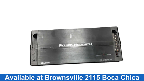 Power Acoustik Rz4-3000d Black Car Audio Amplifier