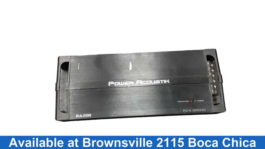 Power Acoustik Rz4-3000d Black Car Audio Amplifier