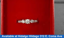 Women's Ring - Solitaire - White Gold 14k (.585) 2.8 grams Size 7