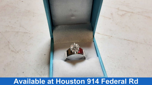 Women's Ring - White Gold 10k (.417) 4.3 grams Size 7.5