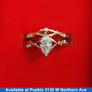 Ring - Wedding Set - Yellow Gold 14k (.585) 3.8 grams Size 5