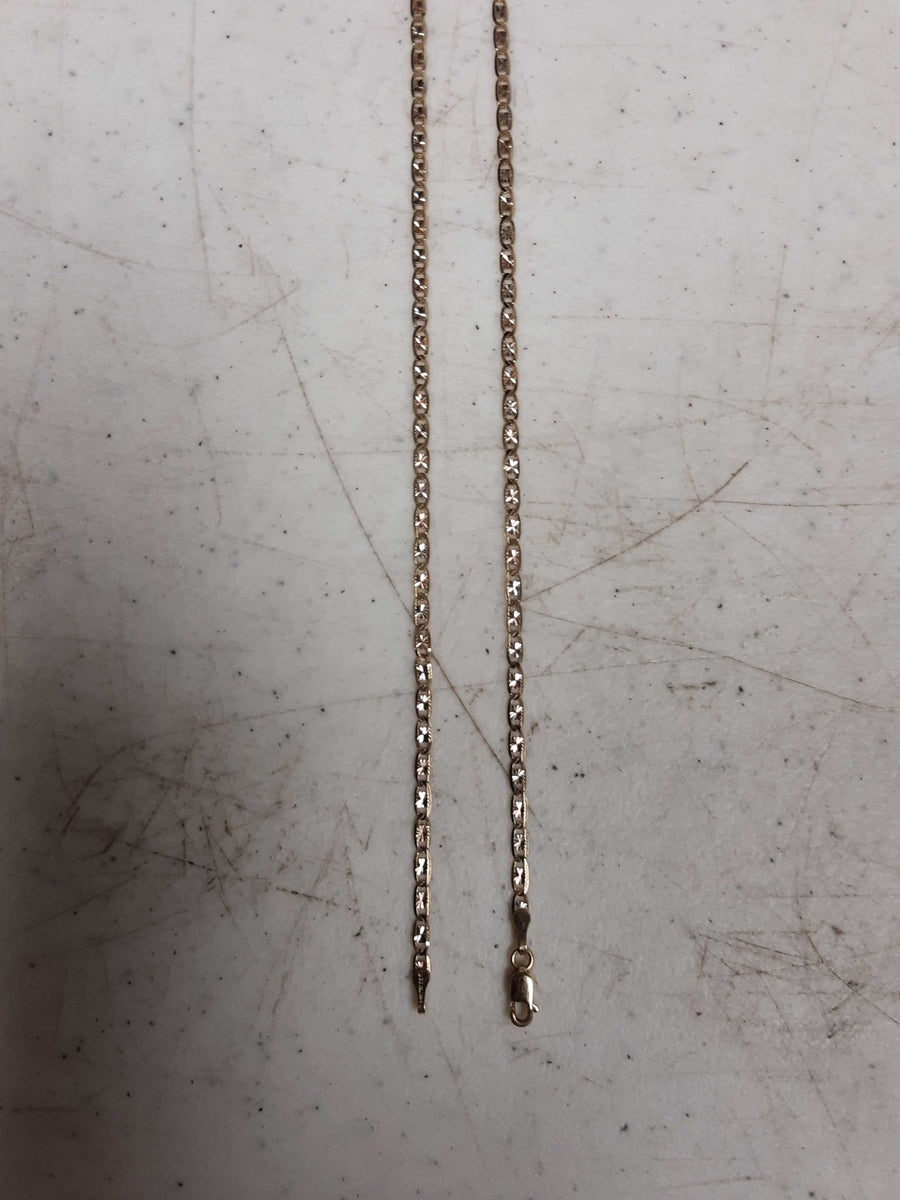 Chain - Tricolor Gold 14k (.585) 6 grams 18 inch