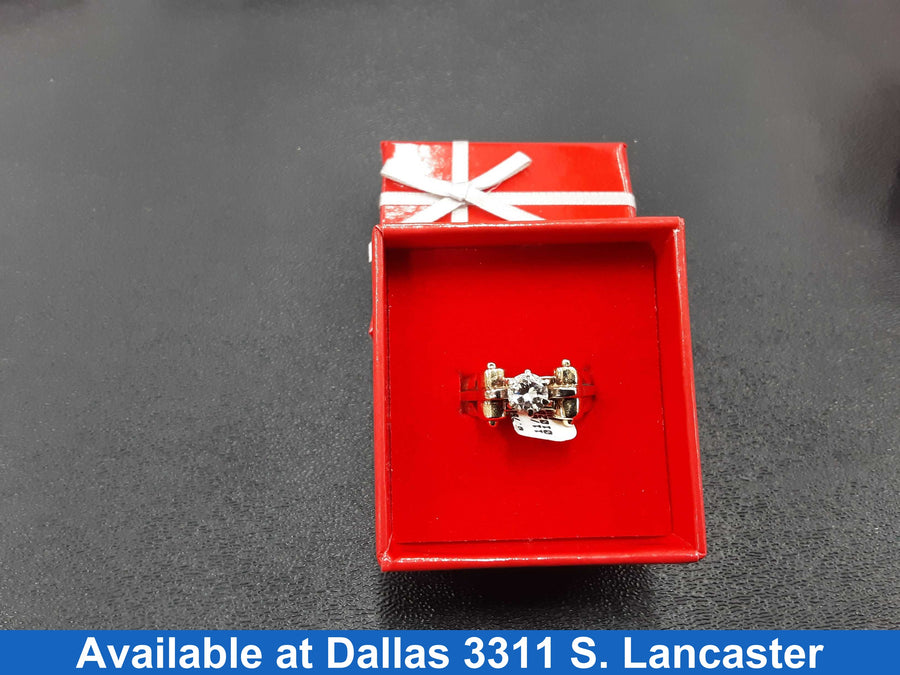 Ring - Engagement Set - Yellow Gold 14k (.585) 8.3 grams Size 7