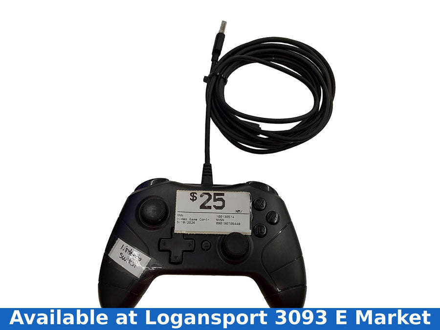 Onn 100130514 Black Gaming Controller