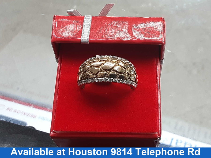 Men's Ring - Yellow Gold 10k (.417) 5.6 grams Size 12.5