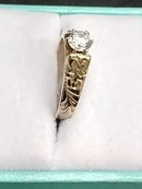 Women's Ring - Solitaire - Yellow Gold 10k (.417) 2.7 grams Size 20
