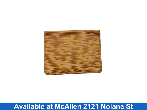 Louis Vuitton Epi Card Case Yellow Wallet