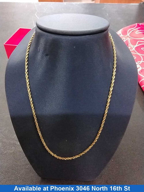 Rope Chain - Yellow Gold 10k (.417) 3 grams 24 inch