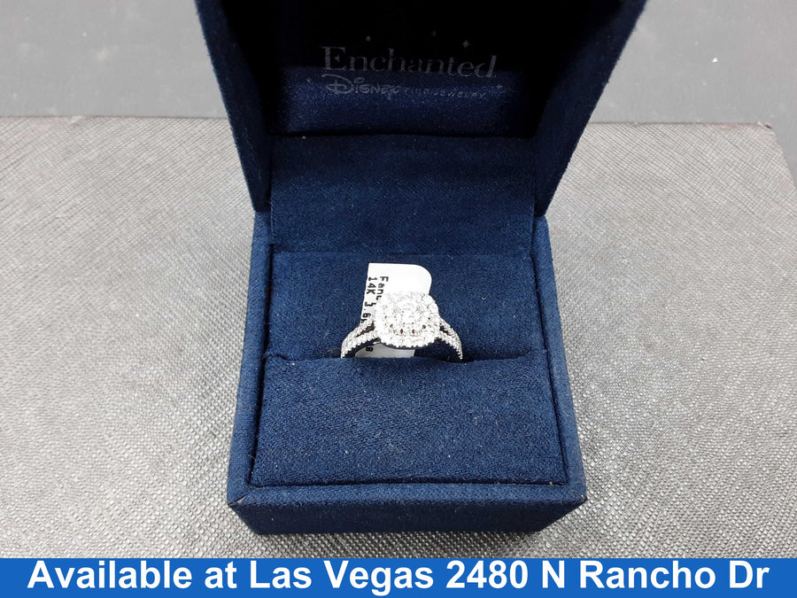 Ring - Wedding Set - White Gold 14k (.585) 3.6 grams Size 5