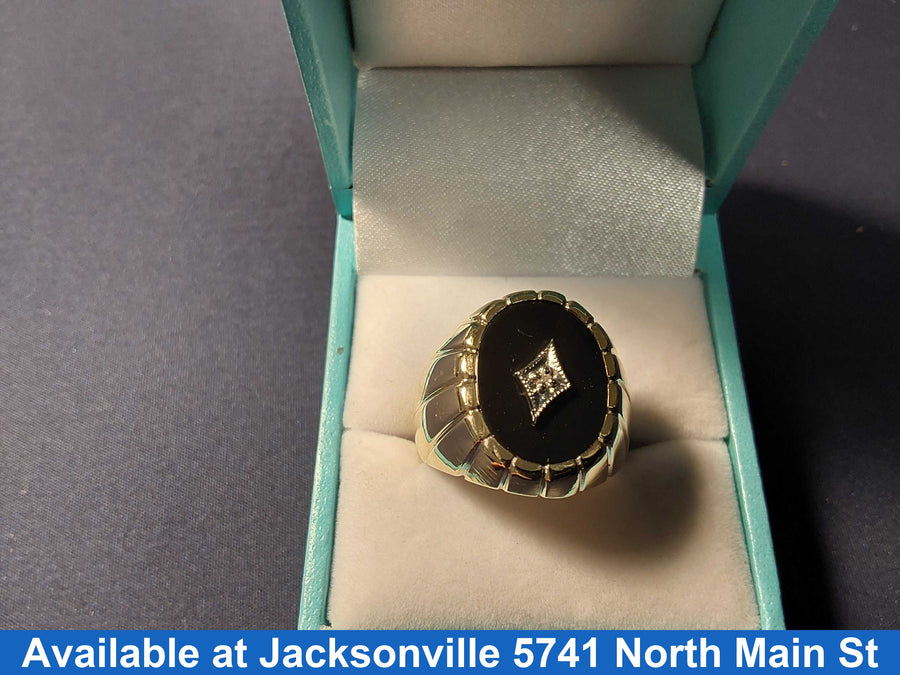 Men's Ring - Yellow Gold 10k (.417) 6 grams Size 8.5