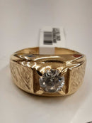 Men's Ring - Yellow Gold 10k (.417) 7.5 grams Size 10