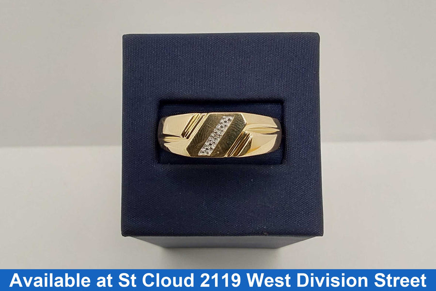 Men's Ring - Yellow Gold 10k (.417) 3.27 grams Size 13