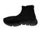Balenciaga Speed Lt Logo-print Stretch-knit High-top Sneakers Black Shoes