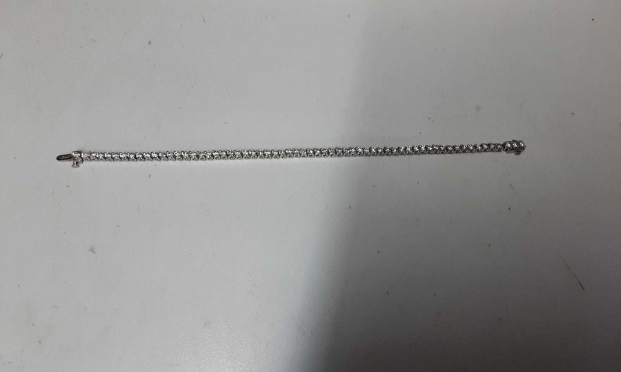 Tennis Bracelet - White Gold 10k (.417) 9.7 grams 7 inch