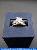 Women's Ring - Solitaire - Yellow Gold 10k (.417) 3.5 grams Size 8