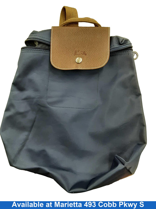 Longchamp Le Pliage Backpack Blue Purse / Handbag