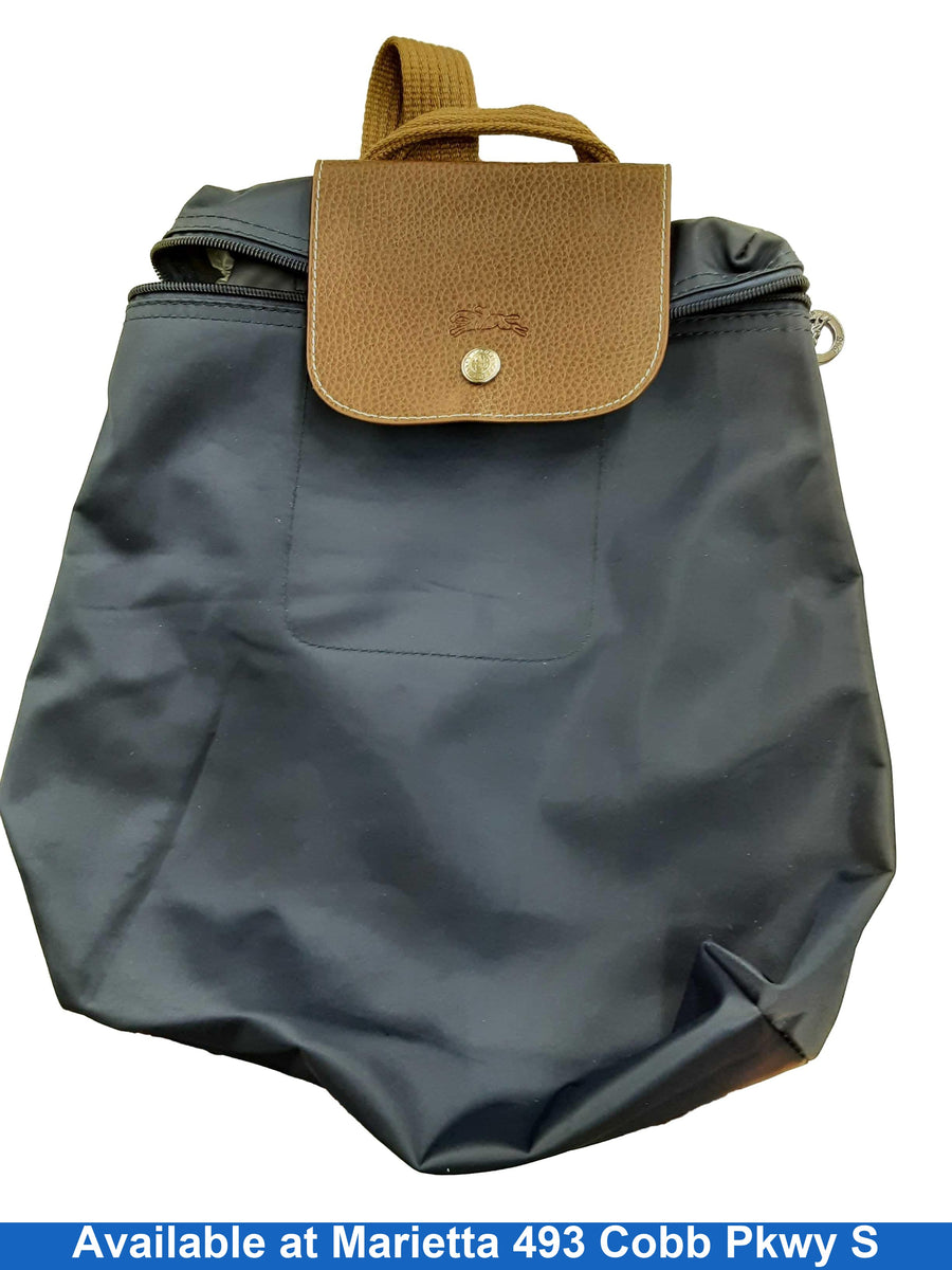Longchamp Le Pliage Backpack Blue Purse / Handbag