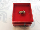 Ring - Wedding Band - Tricolor Gold 10k (.417) 2.2 grams Size 7.5