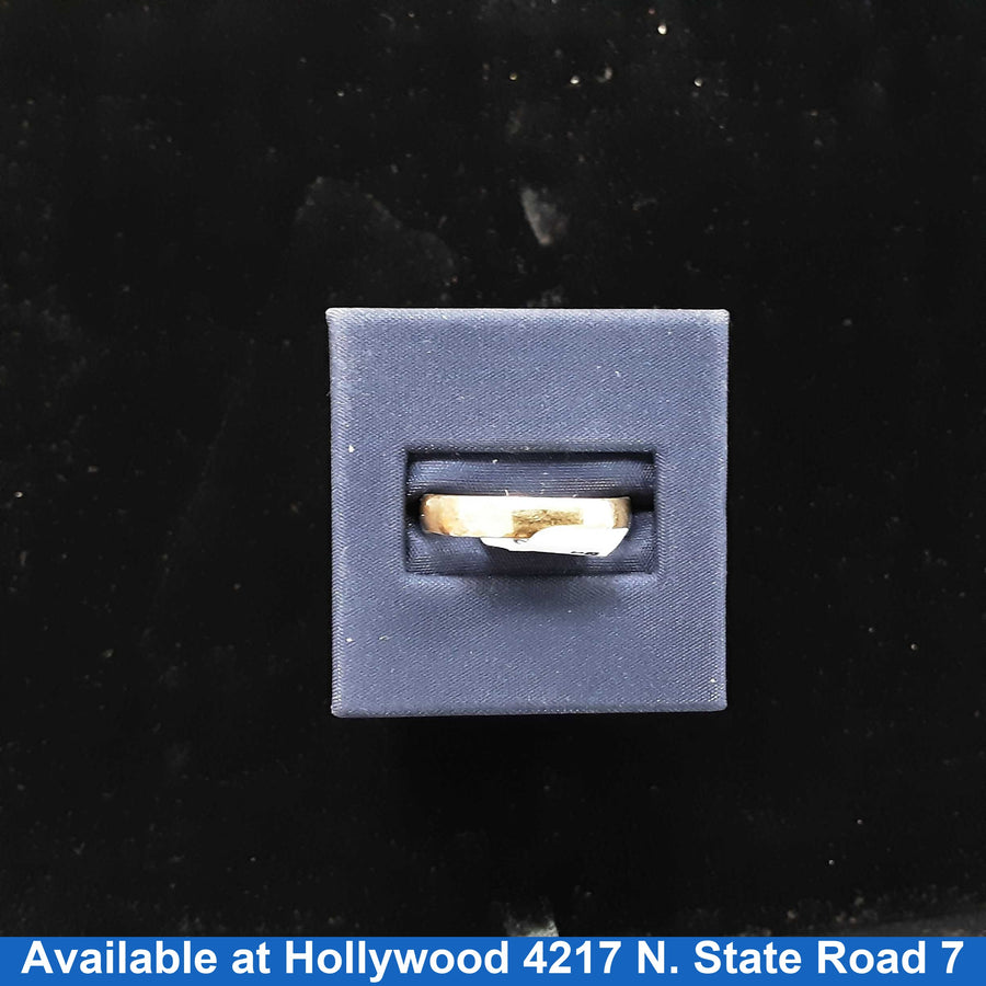 Ring - Wedding Band - Yellow Gold 10k (.417) 2.3 grams Size 7.5