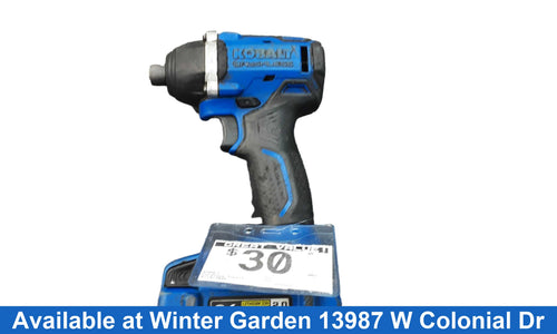 Kobalt Blue Cordless Impact Drill