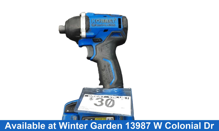 Kobalt Blue Cordless Impact Drill