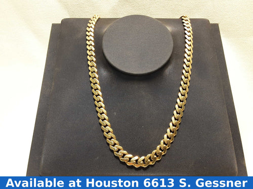 Cuban Link Chain - Yellow Gold 10k (.417) 22.2 grams 20 inch