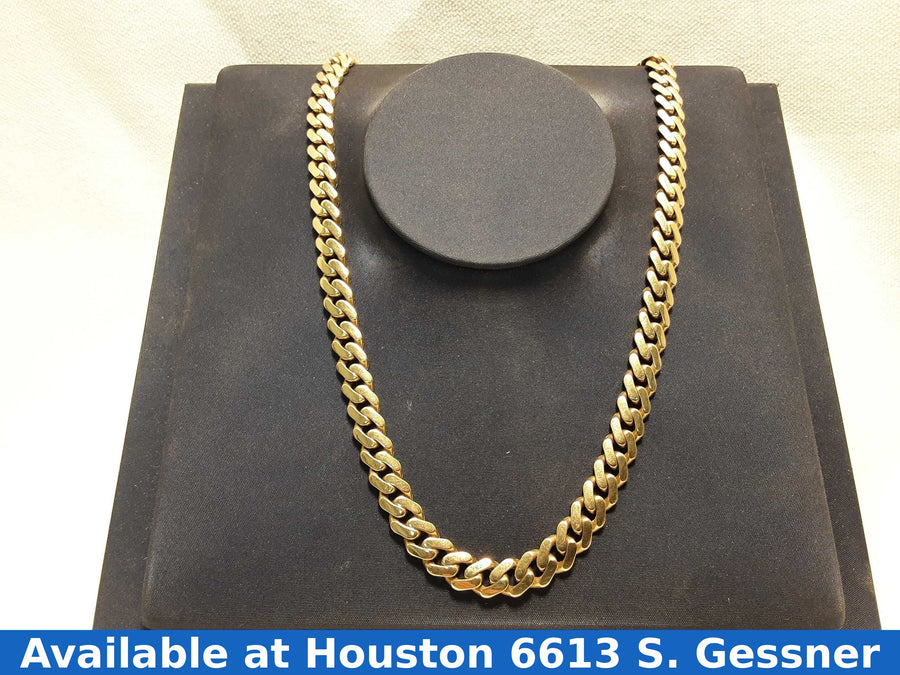 Cuban Link Chain - Yellow Gold 10k (.417) 22.2 grams 20 inch