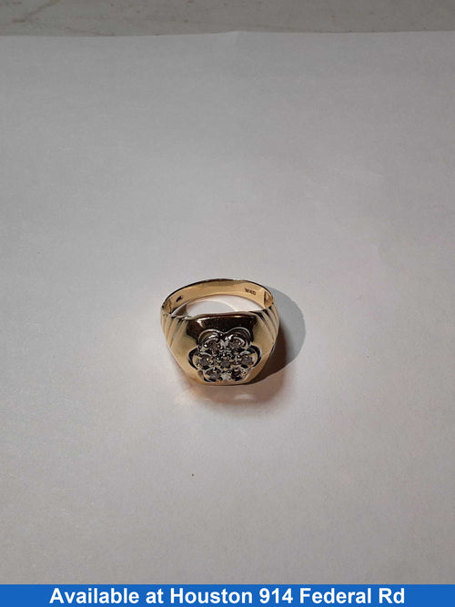 Men's Ring - Yellow Gold 14k (.585) 5.5 grams Size 10.5