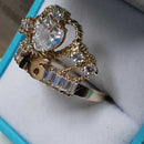 Women's Ring - Yellow Gold 14k (.585) 4.3 grams Size 10