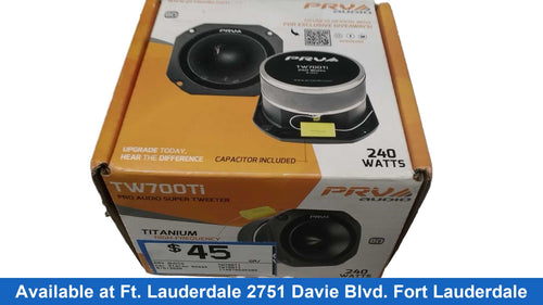 Prv Audio Tw700ti Black Car Stero Speaker