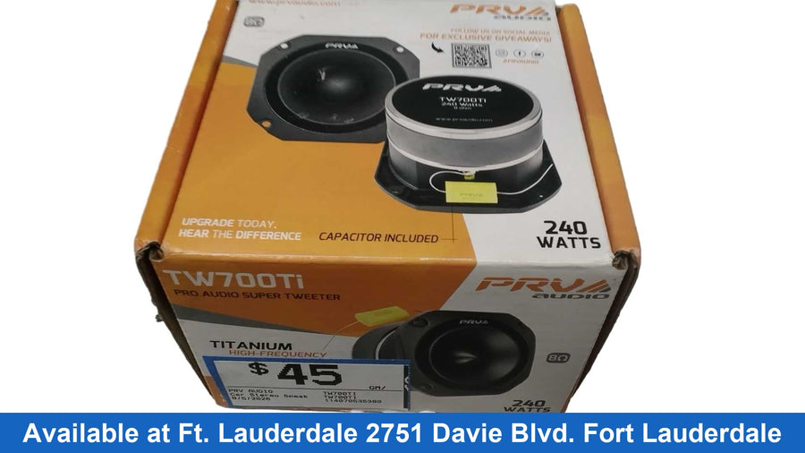 Prv Audio Tw700ti Black Car Stero Speaker