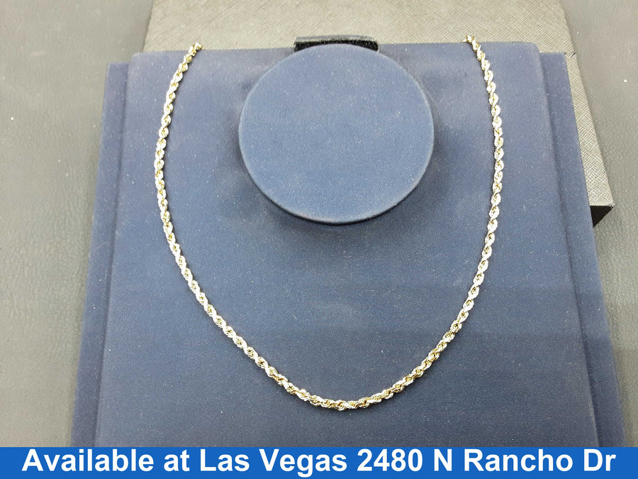 Rope Chain - Yellow Gold 14k (.585) 15.9 grams 22 inch